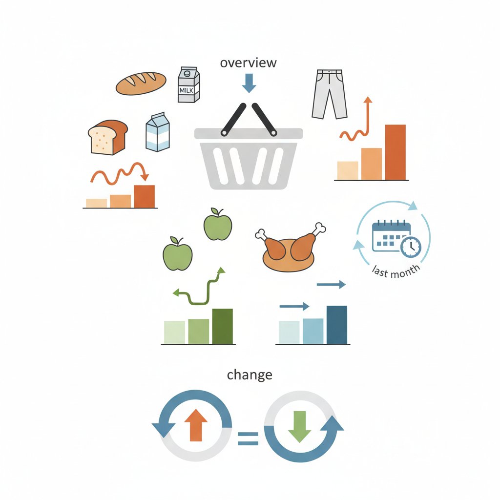 Огляд споживчого кошика: як змінилися ціни за останній місяць