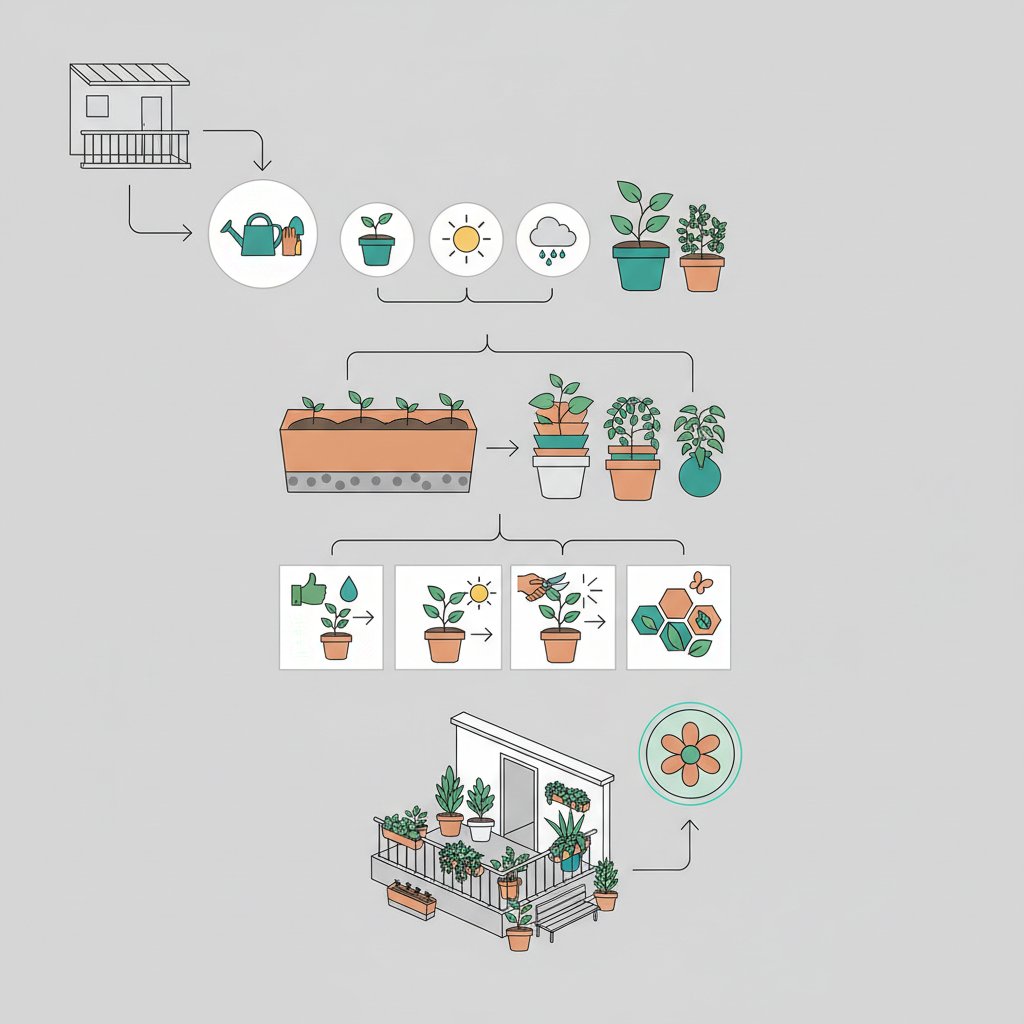 Озеленення балкона: покрокова інструкція створення міні-саду в квартирі