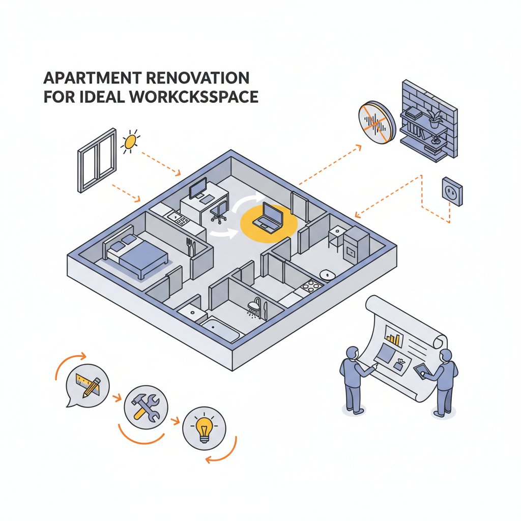 Перепланування квартири: поради архітекторів для створення ідеальної робочої зони