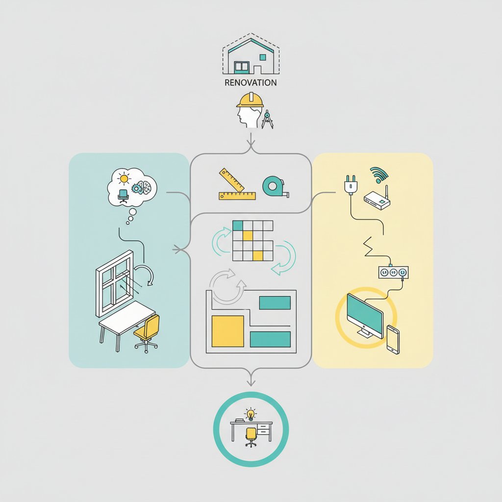 Перепланування квартири: поради архітекторів для створення ідеальної робочої зони