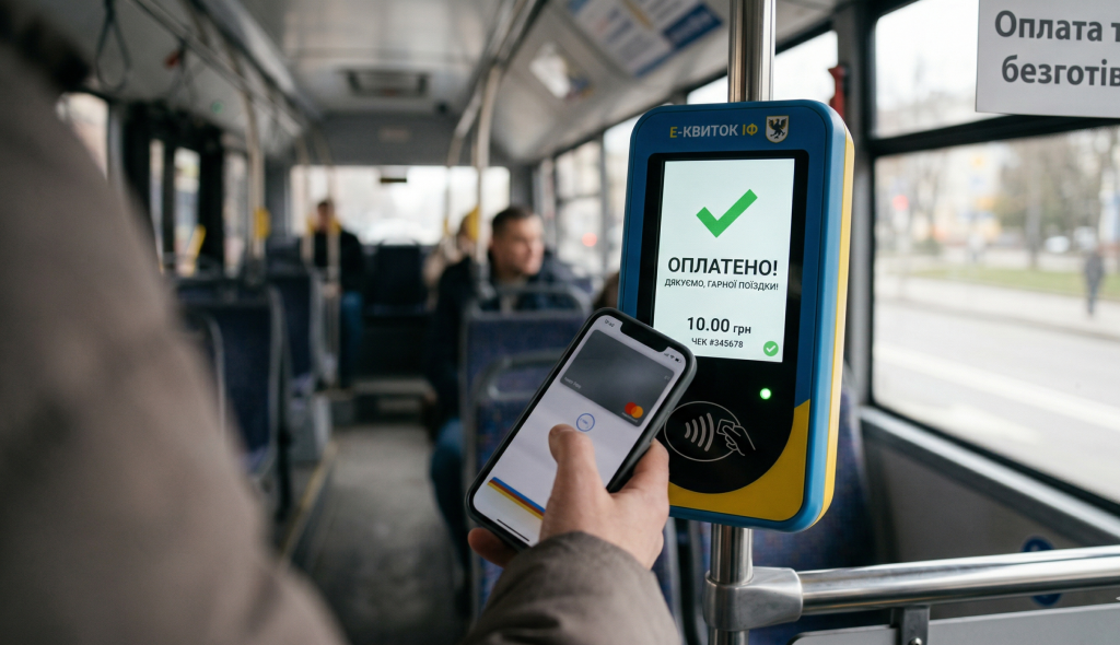 валідатор і безконтактна оплата