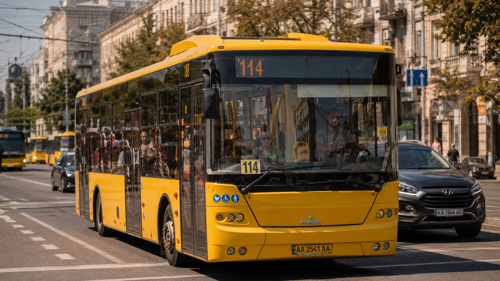 Автобус 114 Київ: маршрут, зупинки та розклад руху