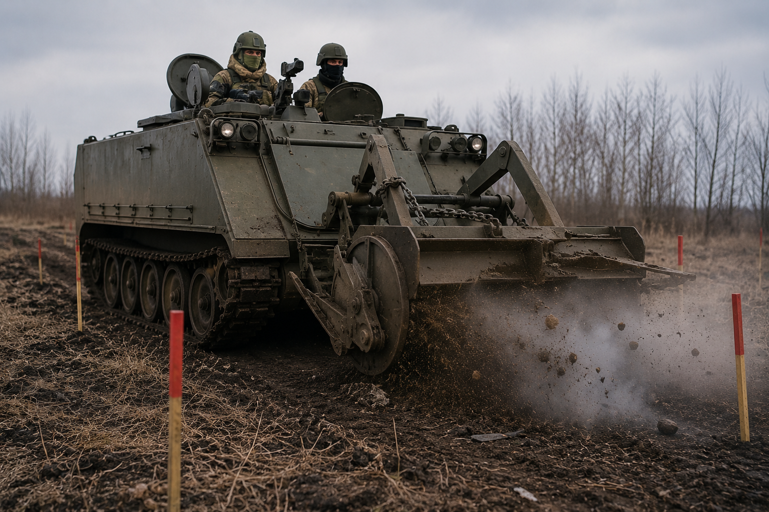 розмінування за допомогою M113