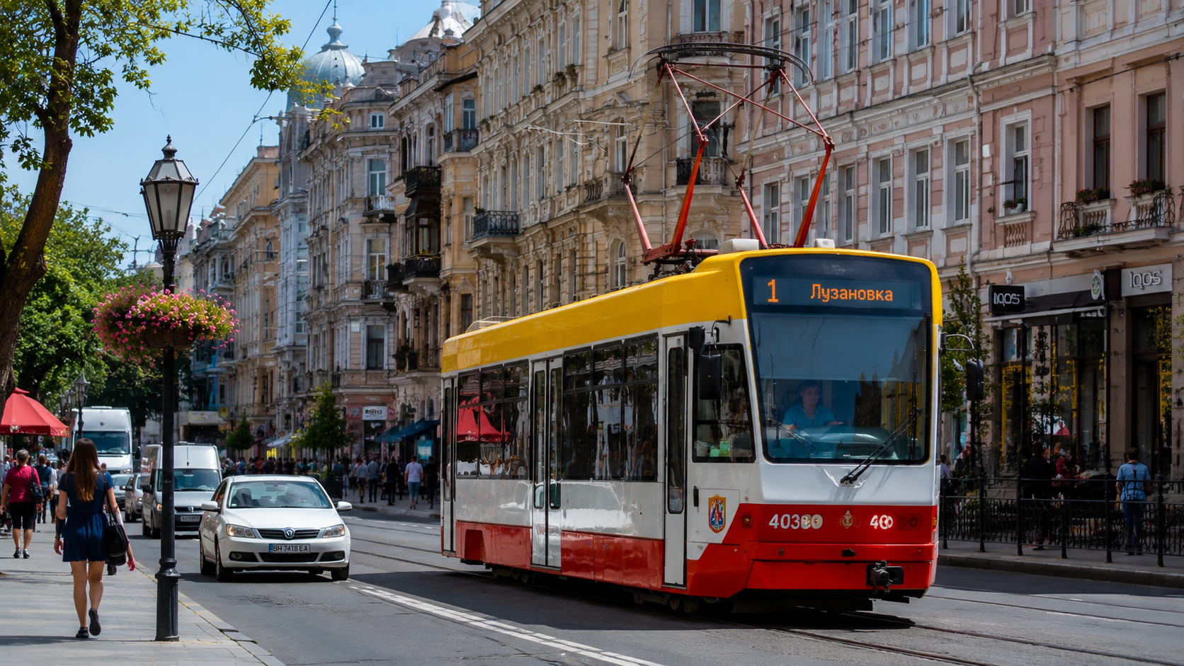 Трамвай №1 в Одесі