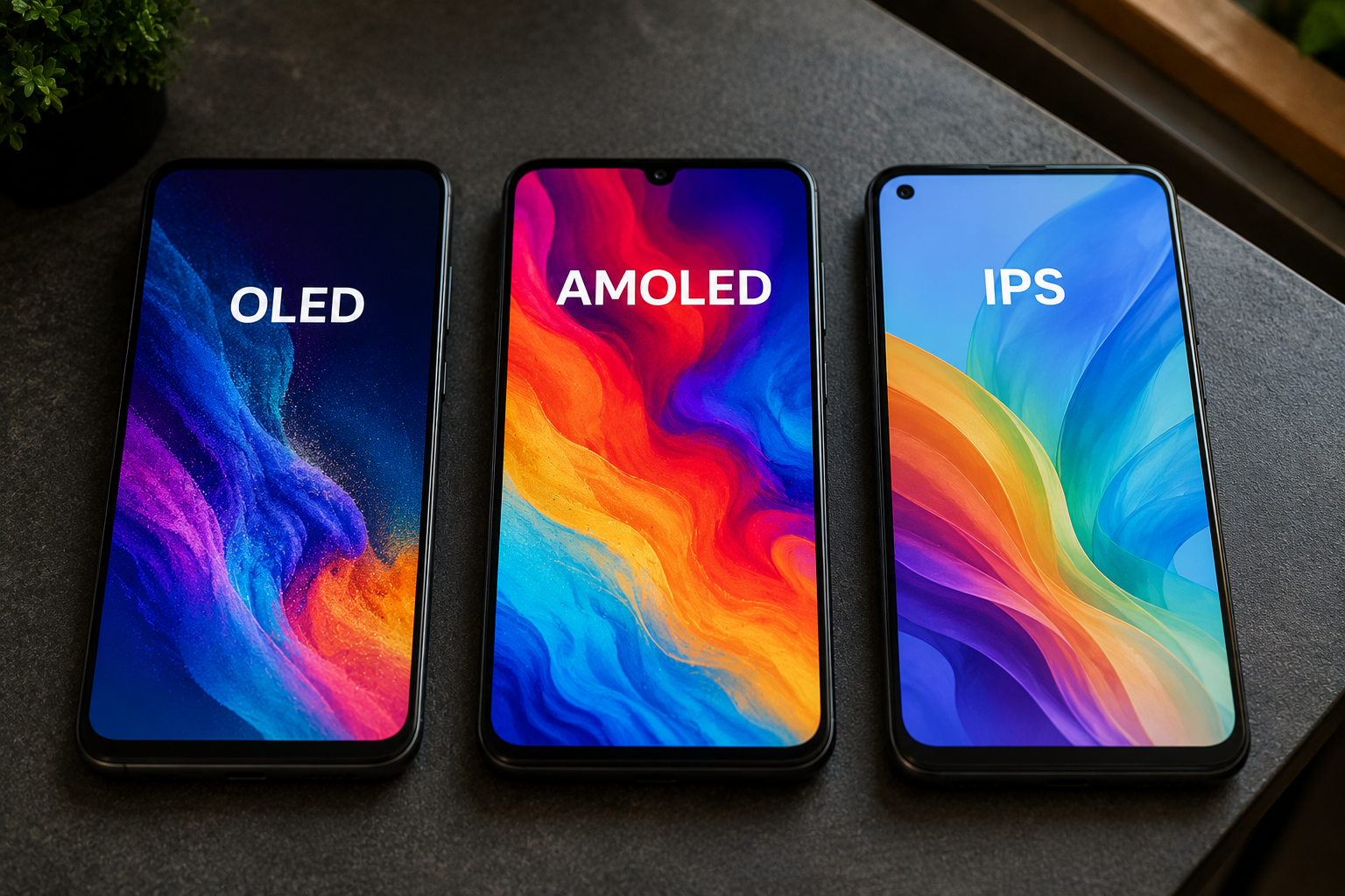 OLED, AMOLED или IPS