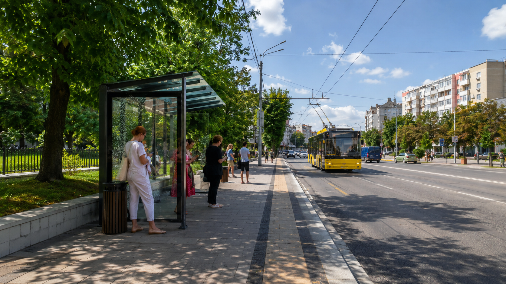 Зупинки тролейбуса 1 Тернопіль