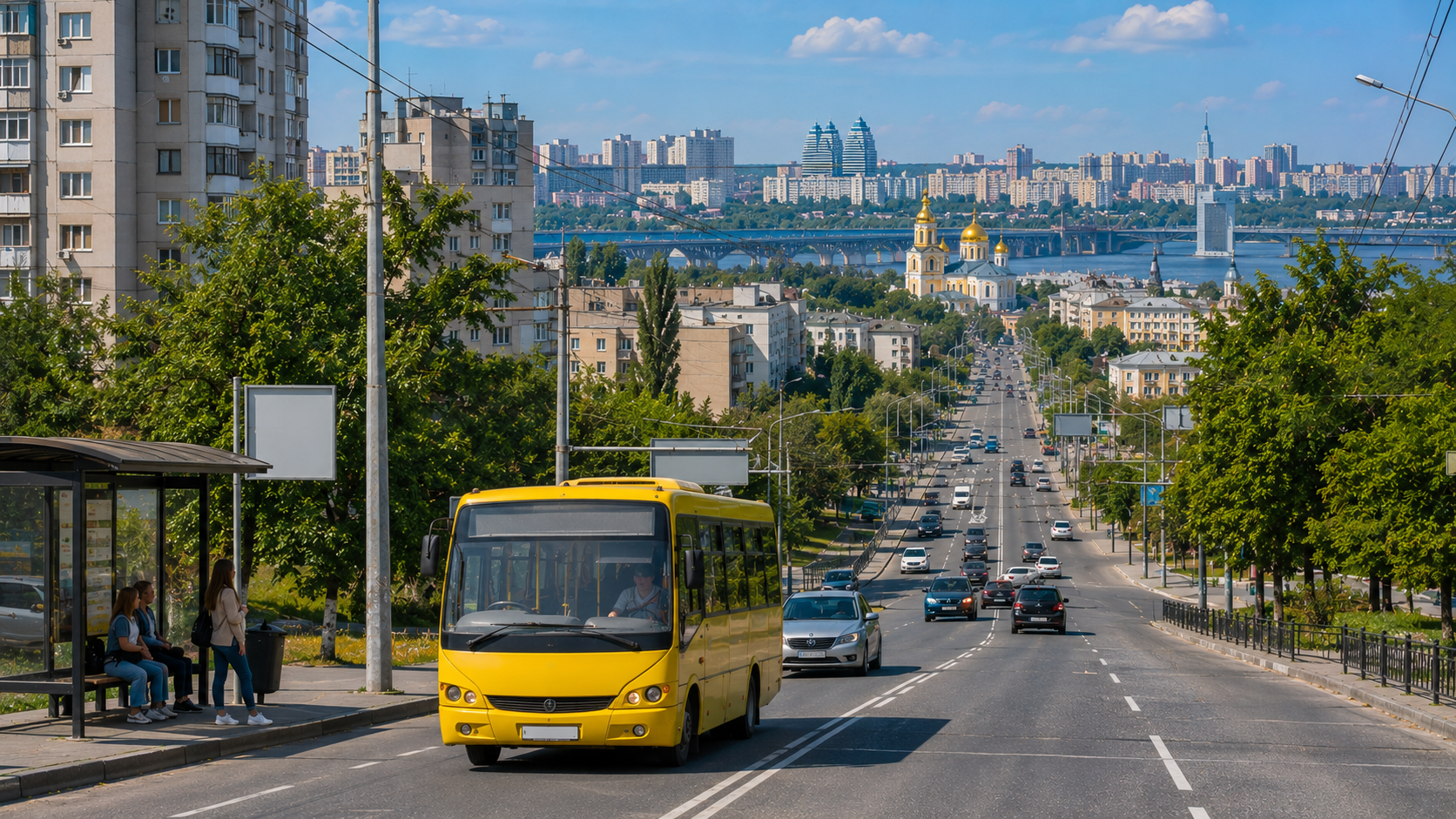 Маршрутка №210 у Києві на міському маршруті