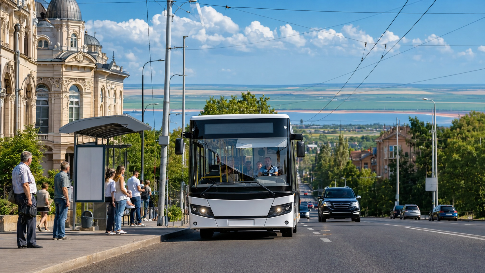 Маршрут соціального автобуса С10 від вокзалу до Куяльника
