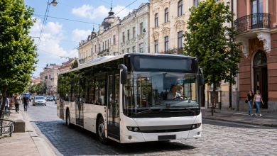 Автобус маршруту №3 на вулицях Чернівців