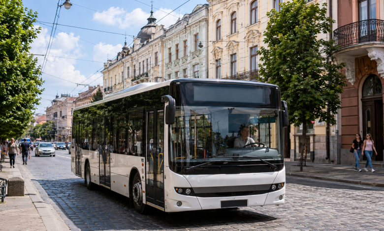 Автобус маршруту №3 на вулицях Чернівців