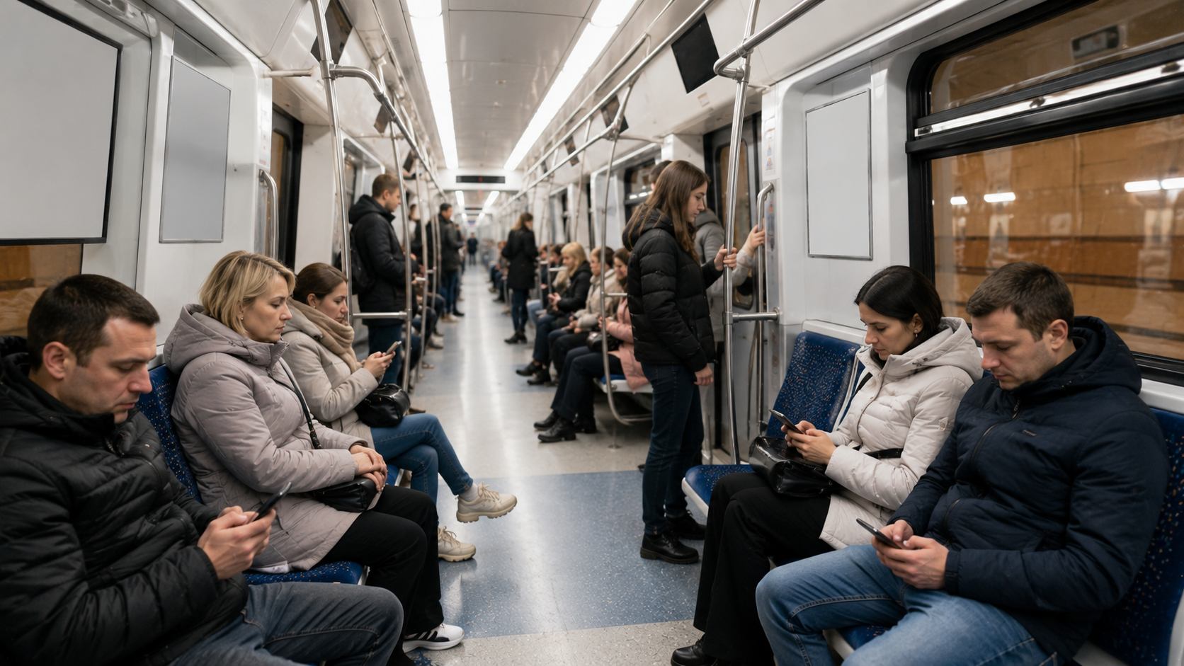 Поїздка у вагоні харківського метро