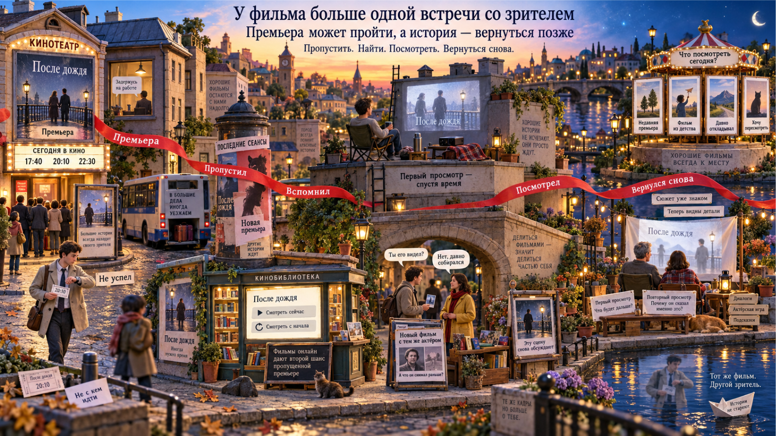 Фильмы онлайн для пропущенных премьер и повторного просмотра любимого кино