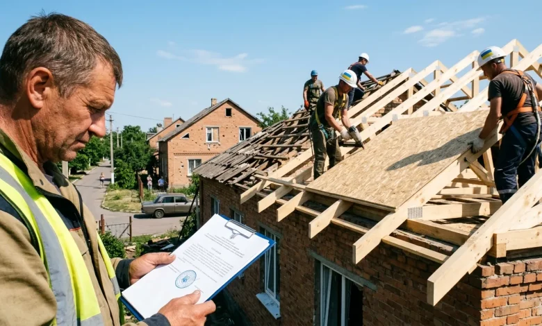Як залатати пошкоджений дах після вибуху